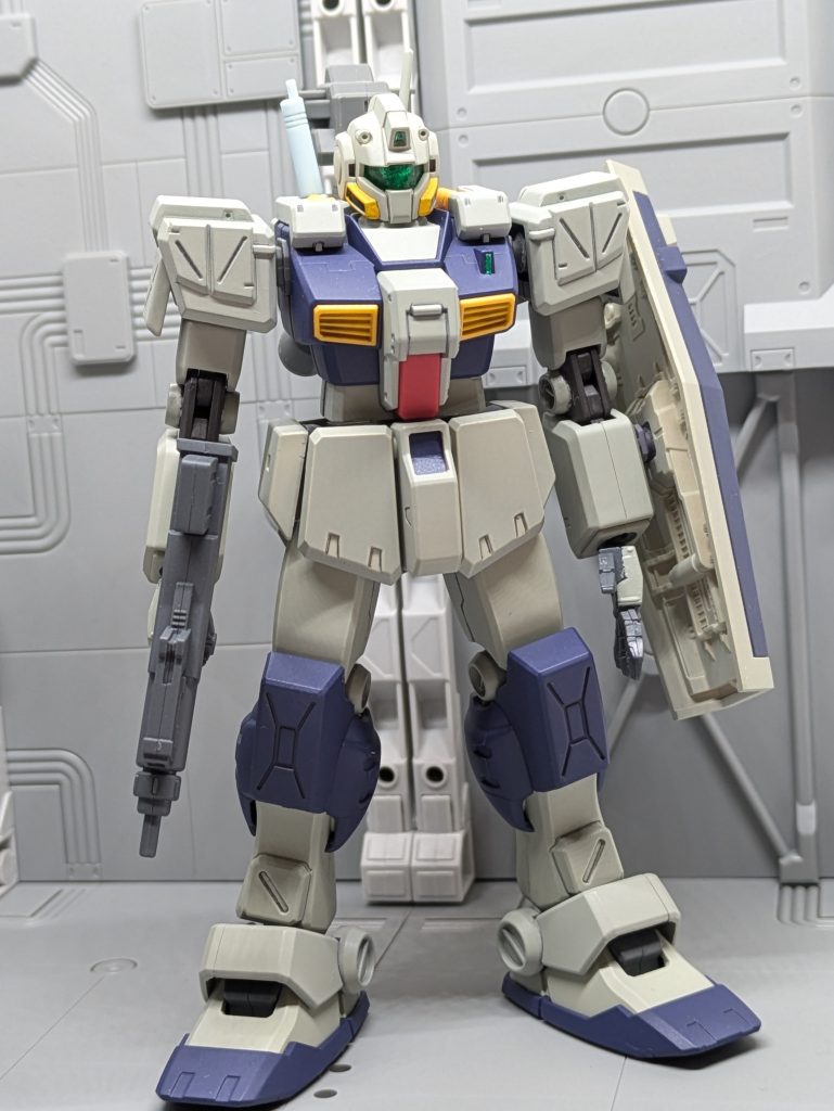 素体、ワグテイルを製作時にジム改のパーツが余るので折角の出会いだったし、勿体ない精神で製作!皆さん詳しいと思いますので、使用ミキシングパーツは省略で(*ノω・*)テヘ