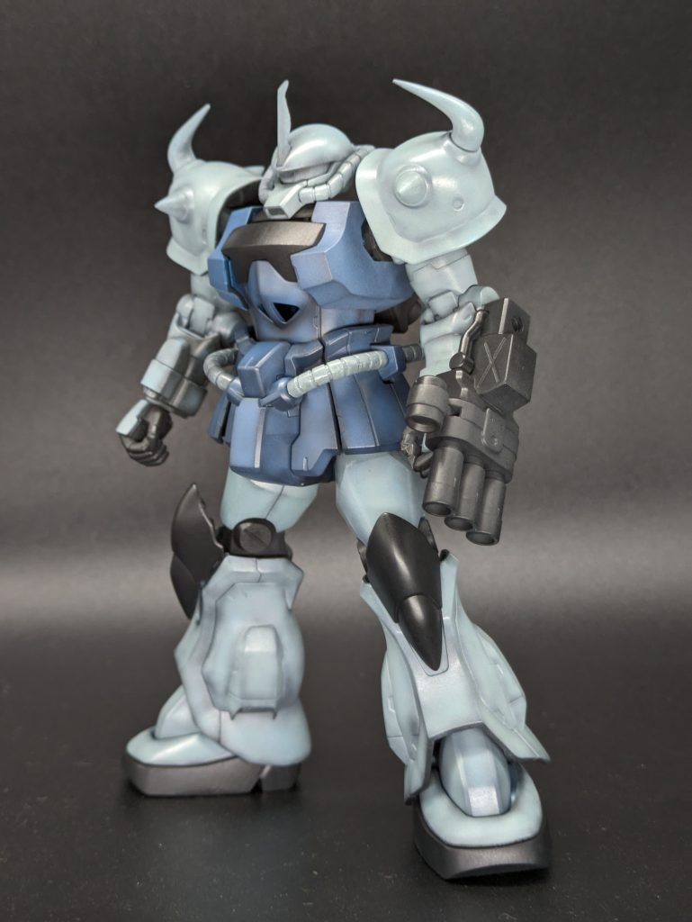 ここからは黒にグレー足しただけでほぼ完成。