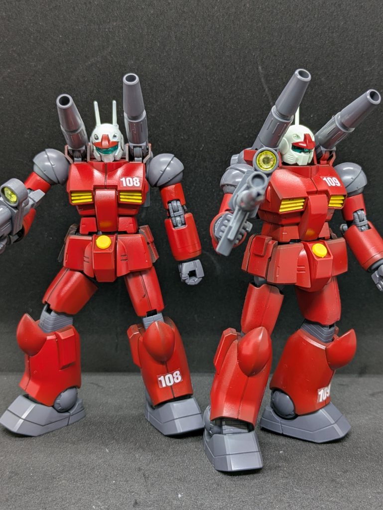 ガンキャノンはコスト250のため、ガンダムと組むとコスト600をオーバーするので、ガンキャノン2機で組むのがセオリーでしたが、シャゲと御三家の猛威には耐えられなかったです。