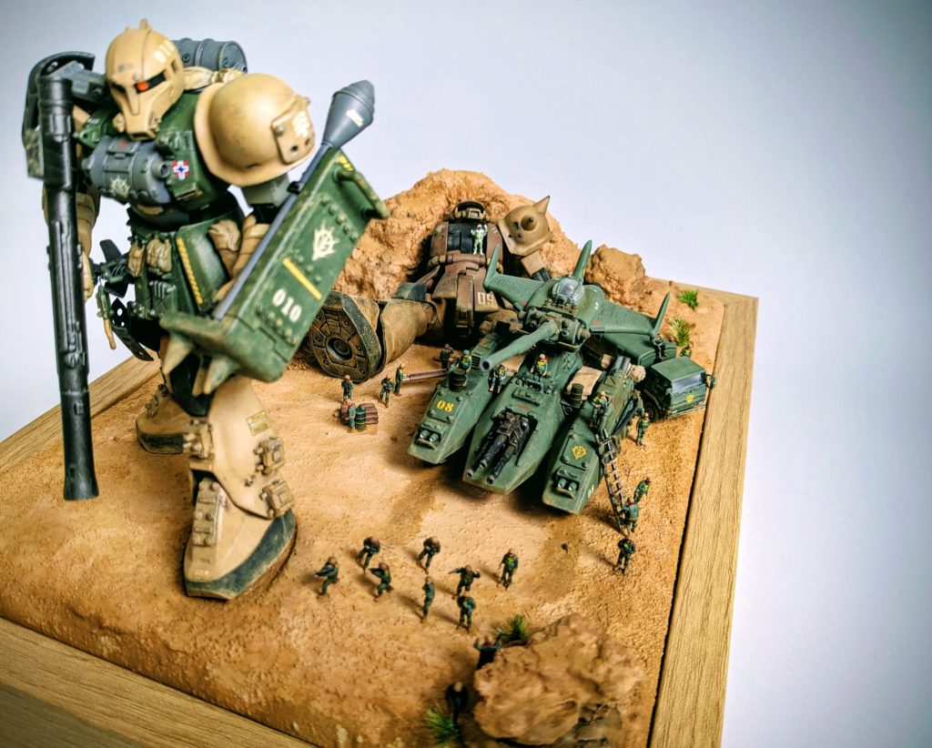 「搭乗員ノ救助確認セリ！！」次回作はHGエコプラジムをジムキャノンに改造しているので完成したら投稿します。