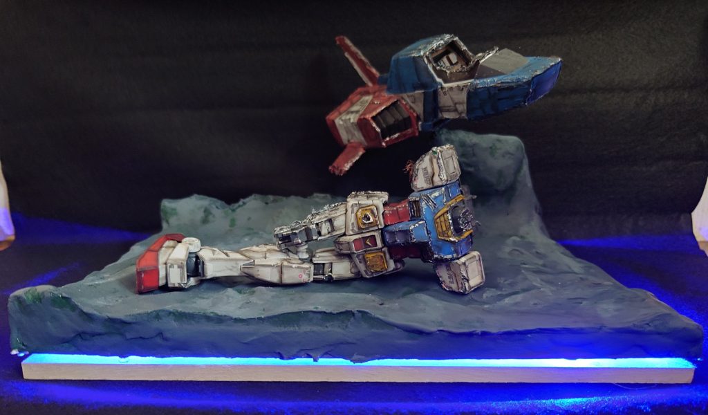 青色のライトは宇宙を模してます。