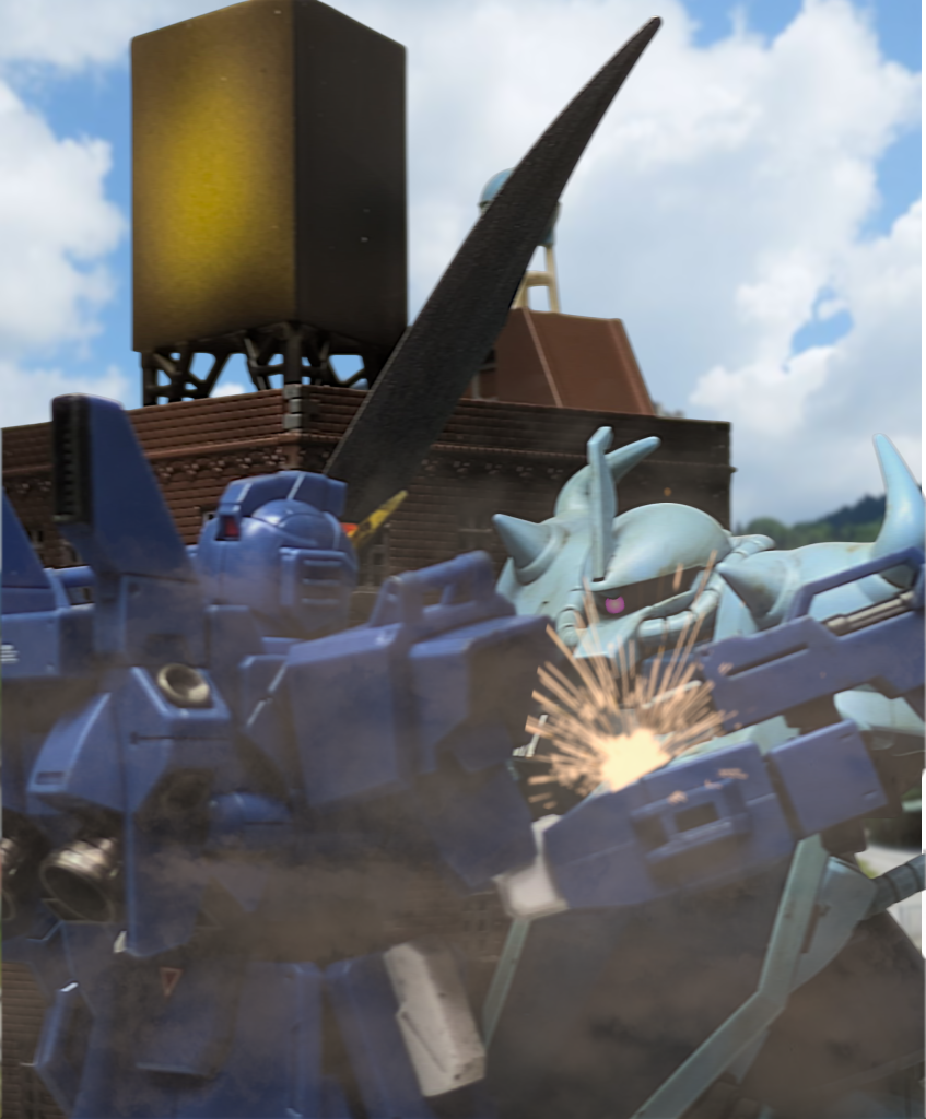 ランディ・スミス一年戦争時代から国連海兵隊に所属しているMSパイロット。一年戦争時代は海兵隊MS中隊のエースパイロットとして数々の作戦に参加し、ハルクと呼ばれたベテランパイロットだが、上司との折り合いが悪く昇進にも興味が無いため僻地のラサ北部警備区域に左遷され、一年戦争時代からの愛機である陸戦型ジムセミストライカーと共に警備任務に就いている。G計画阻止派が攻めてきた際にはハモンドと共に迎撃に出ようとするも、まだ目を覚まさないマチュや駐屯地に避難している民間人護衛のためハモンドの指示で駐屯地に残った。