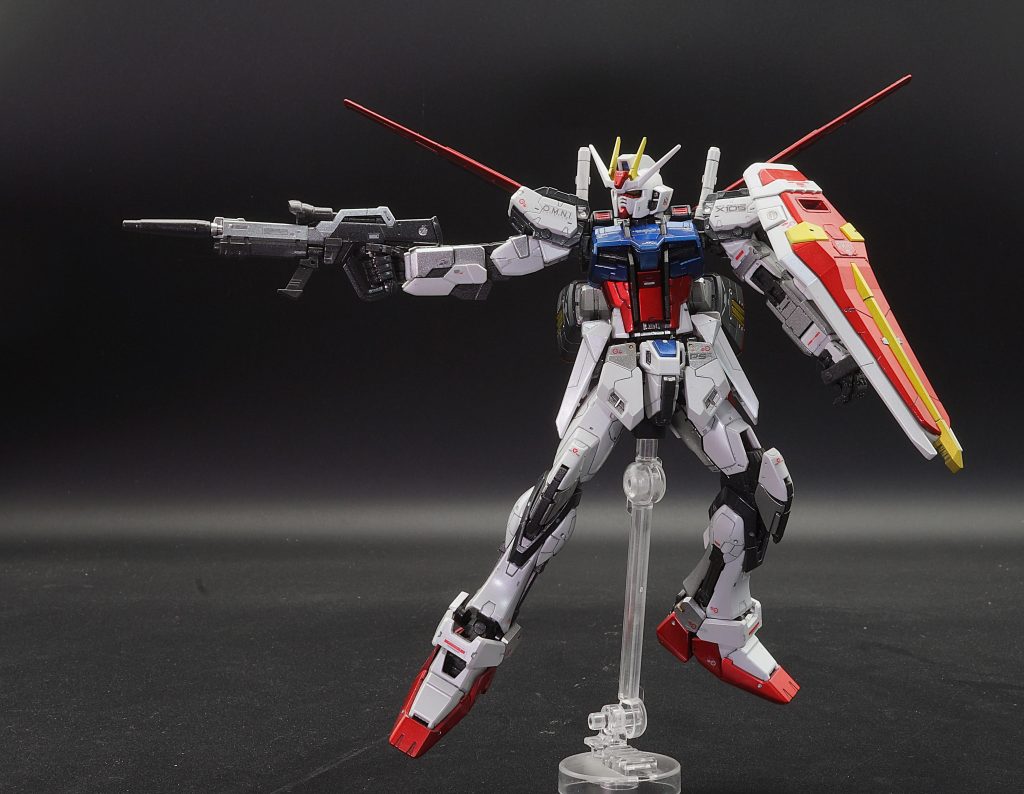 RG 1/144 エールストライクガンダム　メタリック塗装–2枚目/制作者：あるむ
