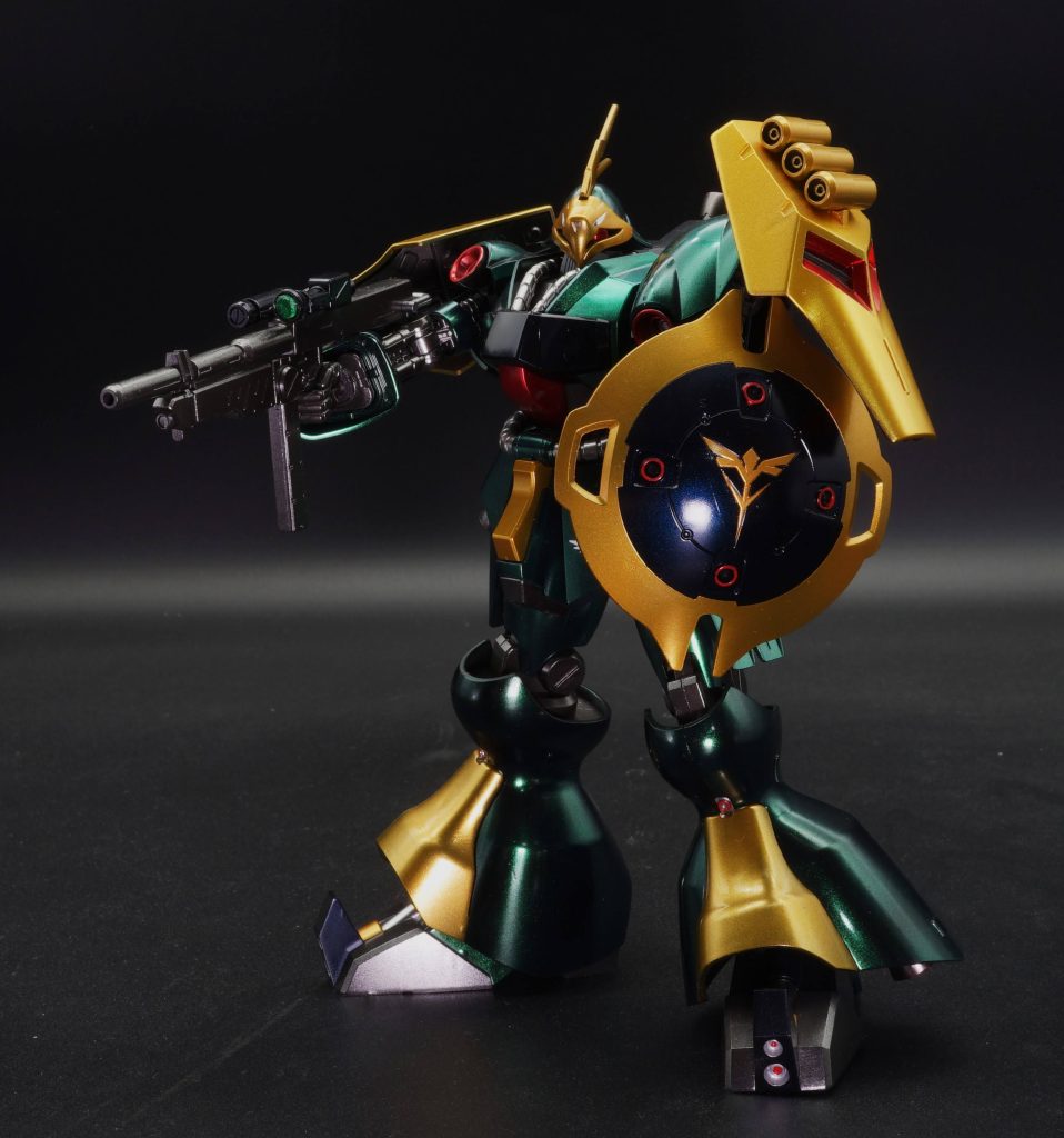 HGUC ヤクト・ドーガ(ギュネイ・ガス専用機)　メタリック塗装–3枚目/制作者：あるむ