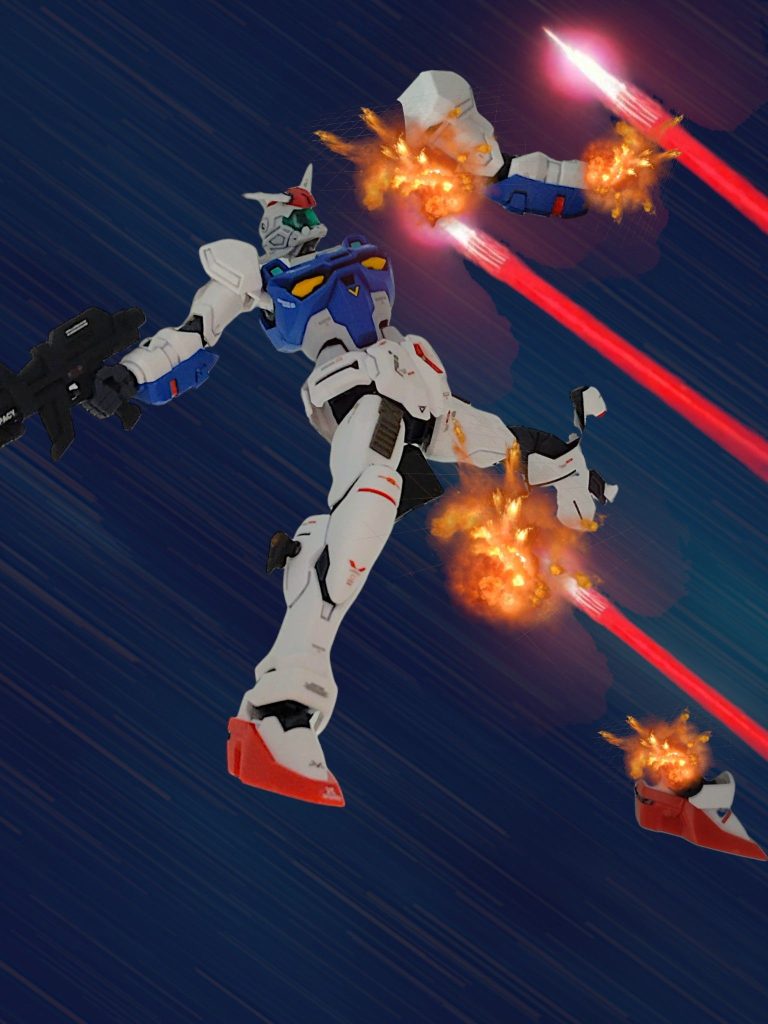 コウ「うわぁぁぁ」キース「コウ！」シーマ「シャクだねぇ。けど、今日の所は見逃してあげるよ」 シーマとの戦いで中破したゼフィランサスはアナハイムの支援により宇宙用に換装されたフルバーニアンとして生まれ変わってガトー追撃を続ける