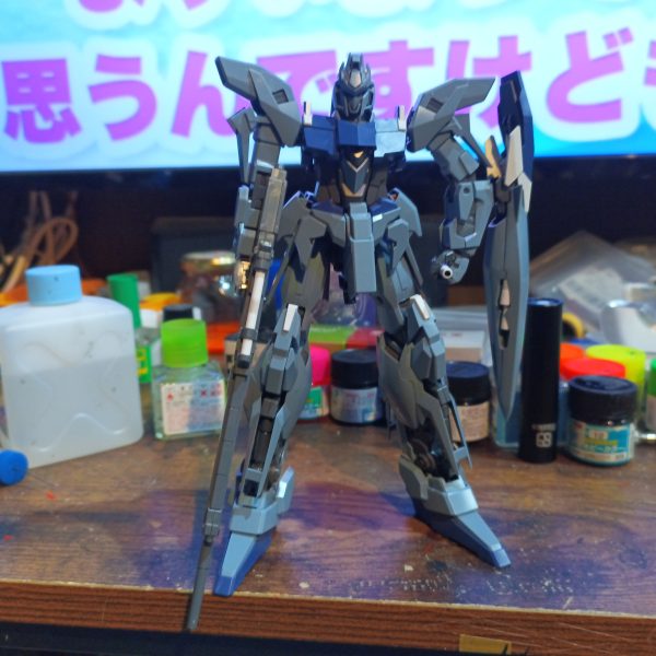本体はほぼ完成したので、HGにてウェイブライダー状態を組み込んでます‼️👍（2枚目）