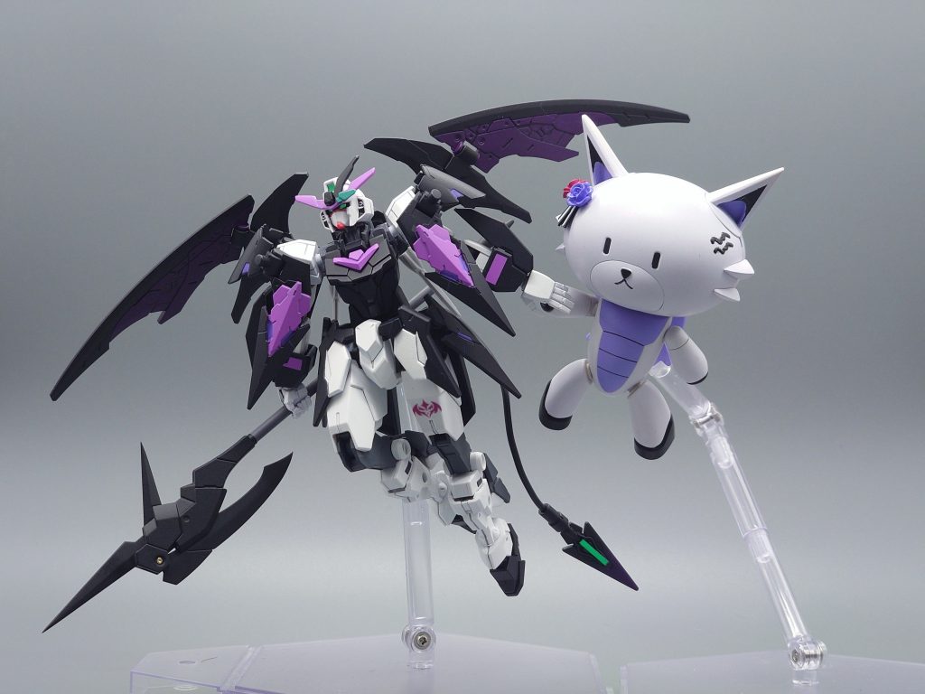 お友達のVtuberレミュルに連れられつて初めてのガンプラバトルの図