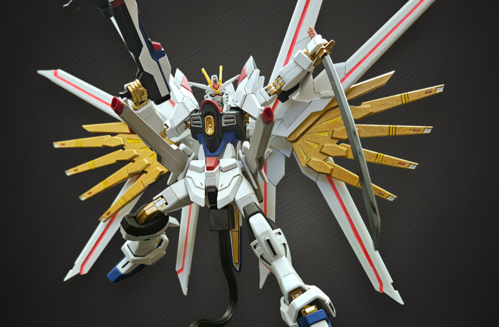 ビームサーベル&フツノミタマを構えて