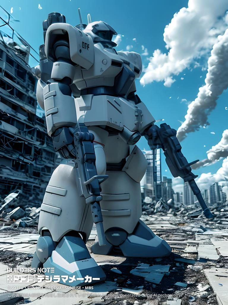 デシラマ生成してもらう時に作った別バージョン。二機作るとFANG TWOも並べたくなりますね。いつか三機でホワイトディンゴ小隊にしてあげたいです。