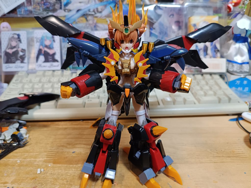 以上です あと おまけ 今回使った食玩ジェネシックガオガイガーをガオガイガー娘に換装できるように改造しました(EZ8ようそが少ない? まあ胸のライオンでボディも隠れてるかな仕方ないね)