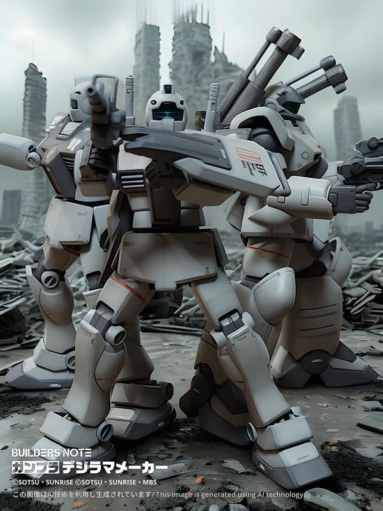 三機揃って満足すると、今度はヴィッシュのグフやゲルググ、アニタのホバートラックが欲しくなります。