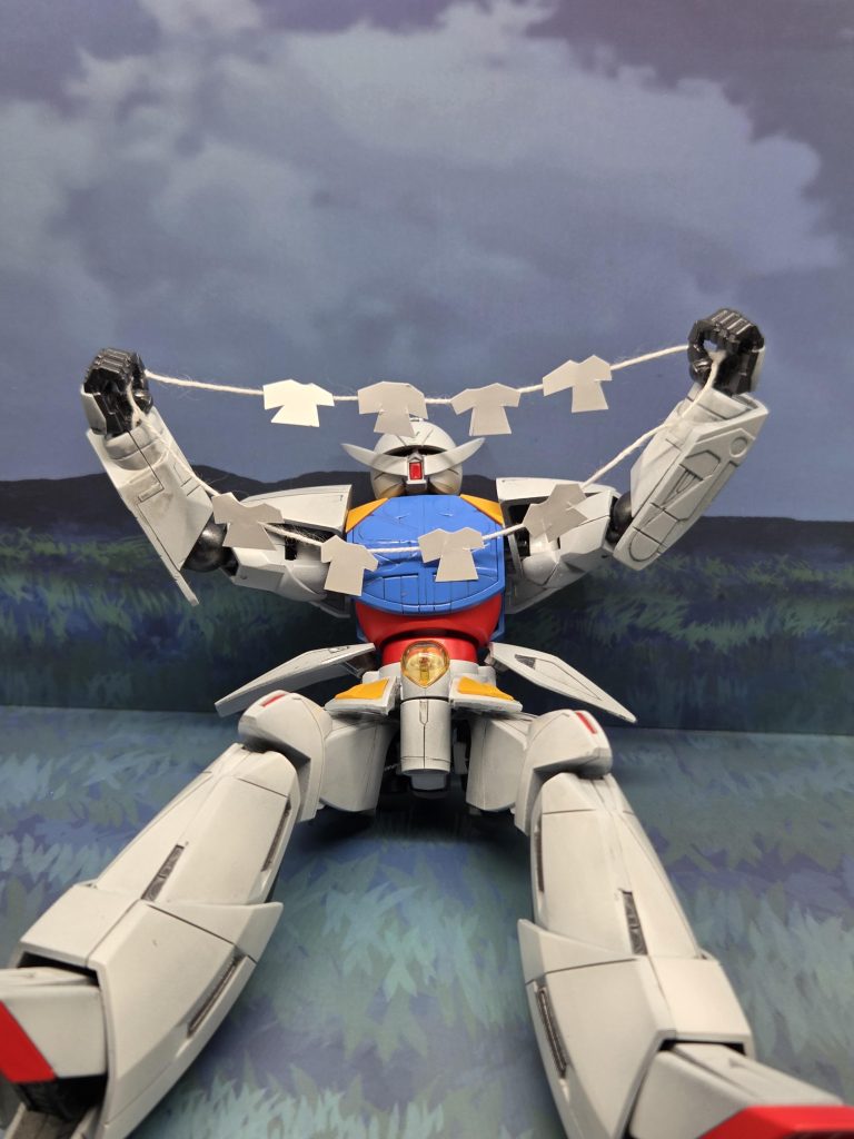 有名な洗濯シーンをお手軽再現です。