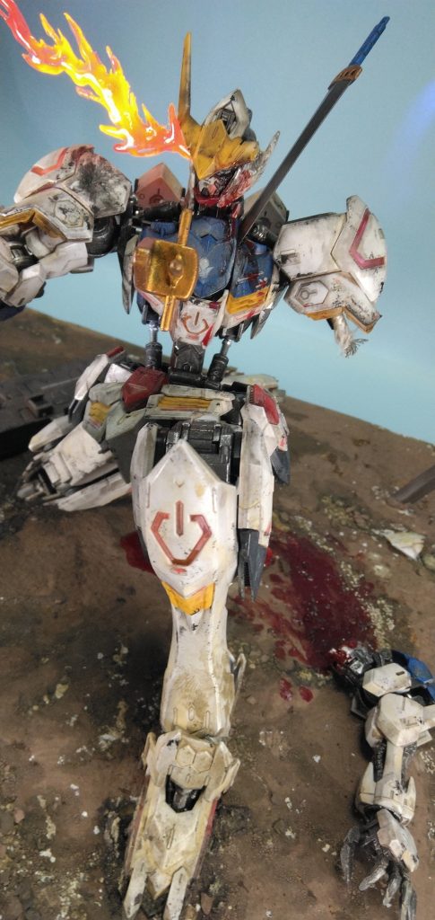 血のイメージをオイルで表現するのはマジンガーＺの漫画の頃からあるね。