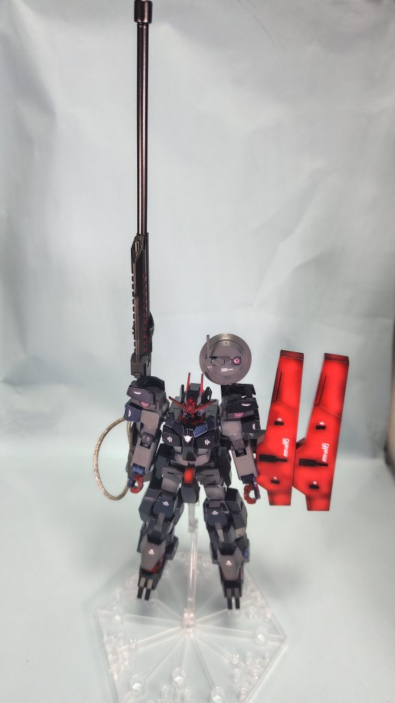 天使の羽の様に広がっていたホルスタービットも翼をもがれた様に…(完全に後付け設定)あとライフルくっそ長い。