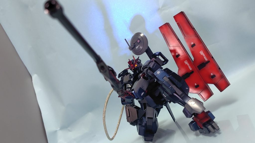 精密射撃時は外して両手で構える。