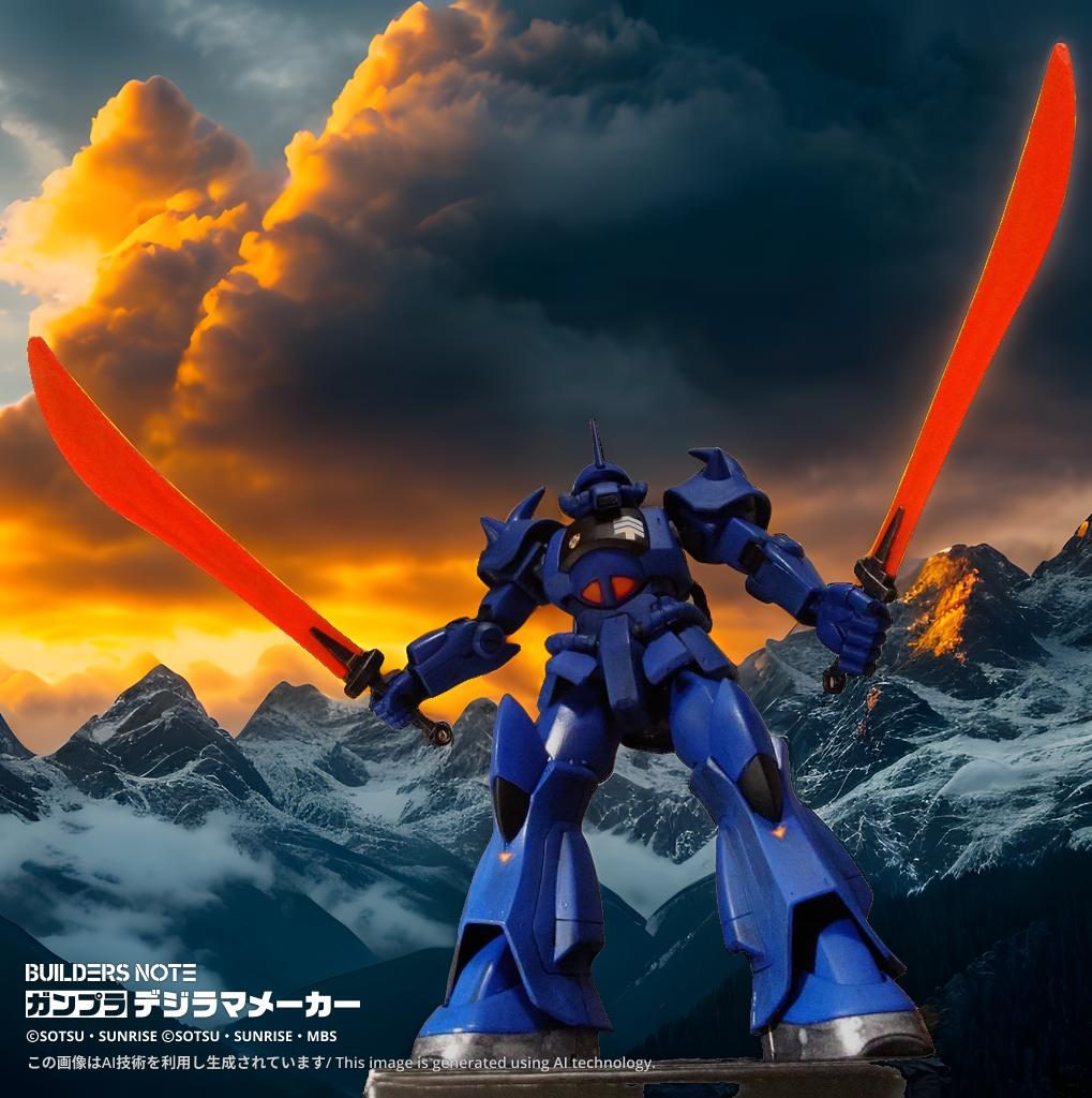 ヒートサーベルの赤みが夕景に合うと判断されたんですかね？