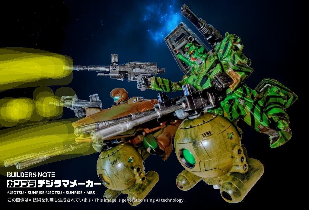 　少し前…　ﾒｲﾄﾘｸｽ「レッツ　ロックンロール！まずはあのムサイをやるぞ！」　ﾍﾞﾆｰ「イエーイ！いよいよっすね！ジオン星人！覚悟しろ！」　（当時の会話をそのまま再現し、時代の空気を表現しております　不快になられても、当時の世相を反映しているとご理解下さい）　連邦軍巡洋艦ナグモの先駆けとして、最初の警戒線を突破したﾒｲﾄﾘｸｽはナグモに戻り、ｺﾞﾄｰ中佐、ﾊﾞｰｸﾞﾚﾝ少佐らと会議室に集まっていた　ﾊﾞｰｸﾞﾚﾝが机をバシッと叩いた　ﾊﾞｰｸﾞﾚﾝ「ちょっと貴方達のMSが先行しすぎでしょ！私のカスタムジムが追いつけないじゃない！」　ﾒｲﾄﾘｸｽ「言われてもな　例のボールは２機しかないし…作戦の監査ならナグモの艦橋で見てりゃいいだろ　まあ、ゴトー艦長にはご迷惑ですかね？」　ｺﾞﾄｰ「私は構わんよ　バーグレン少佐がよければね」　ﾊﾞｰｸﾞﾚﾝ「話にならないわね　私は最前線の作戦状況を見るべく来たのよ！後ろで見てるなら、地上でニュースでも眺めてるわよ」柳眉を逆立てるﾊﾞｰｸﾞﾚﾝ　ﾒｲﾄﾘｸｽ「ん〜　じゃあタンデムで乗るか？俺のガンダムコマンドーの後ろでも　それだと速度が落ちるから突破力が犠牲になるんだよな…」　ｺﾞﾄｰ「ナグモに艦載機があればね…MS３機とライトニングボール２機でデッキも目一杯だからね　MS部隊指揮官のメイトリクス少佐には何か解決策はあるかい？」　ﾒｲﾄﾘｸｽ「そうですね…伝手があるので、ゴトー艦長にも協力願えますか？」ﾌﾟﾘﾌﾟﾘするﾊﾞｰｸﾞﾚﾝを余所に悪巧みをする２人…