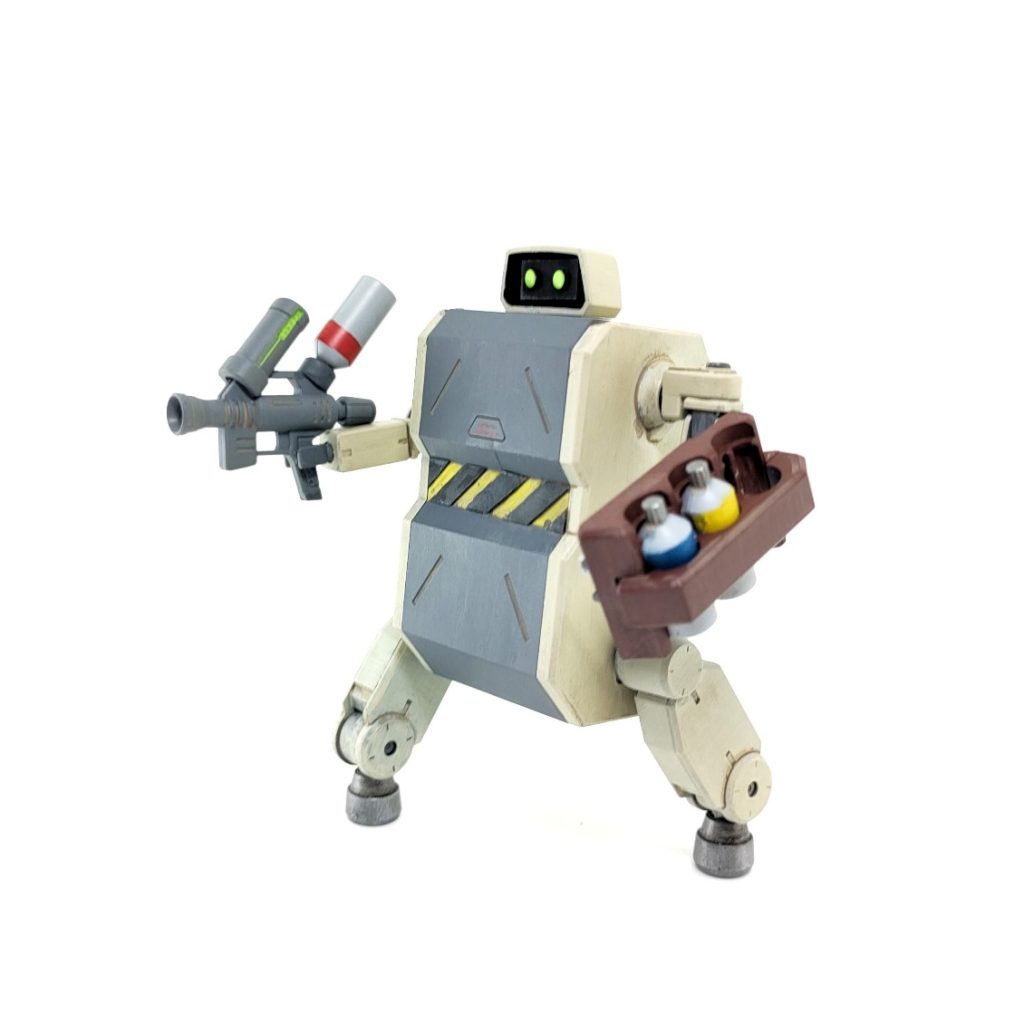 またカラースプレーガンを使って塗装することもできます。