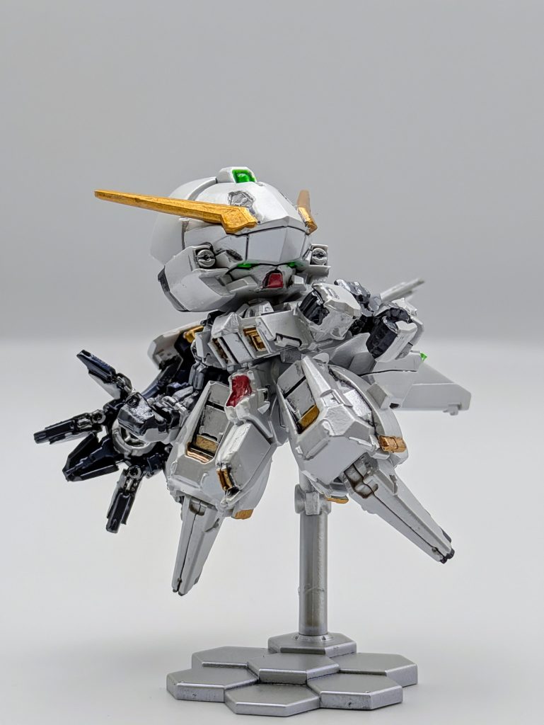 最期まで観て頂き、ありがとうございました。流石がウーンドウォート。SDでも可愛くカッコイイ。小さいのにディティールが良く、ポーズの決まっていて食玩とは思えないキットでした。