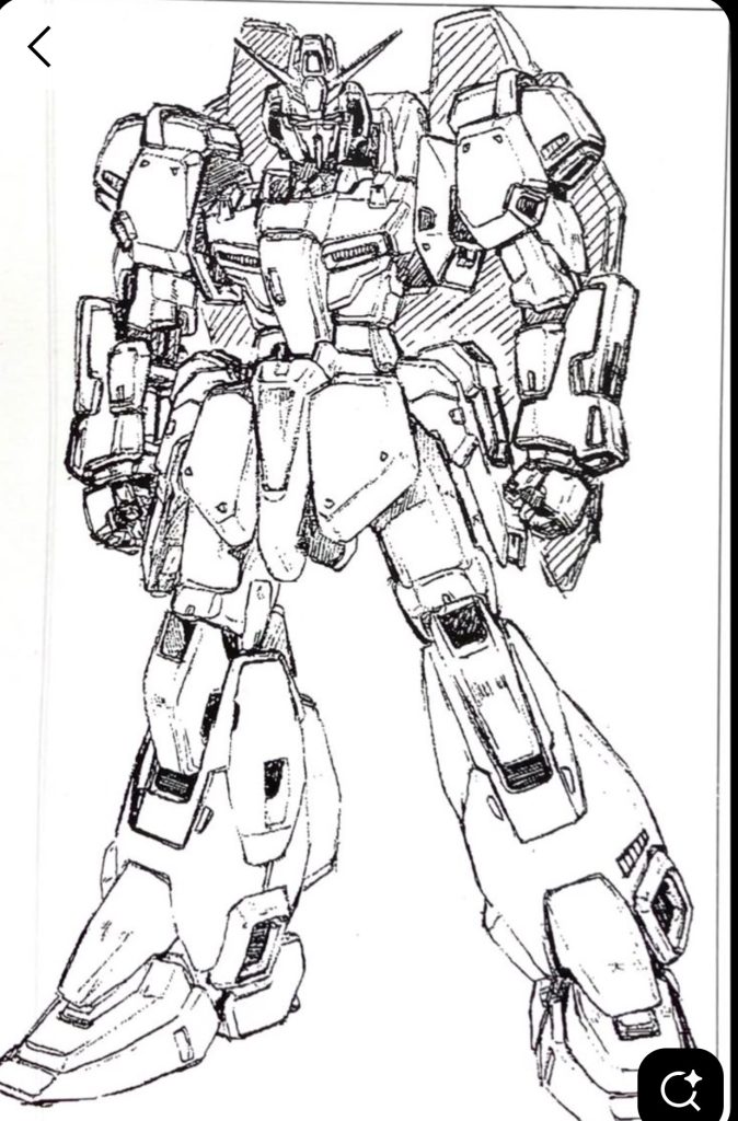 これを目指して作りました。アニメ設定のゼータとは全然違ってますよね。だがそれがいい。