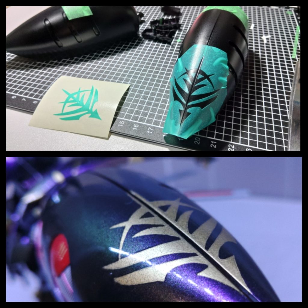 車用のマスキングテープを使用しました。丈夫なのでオススメです。