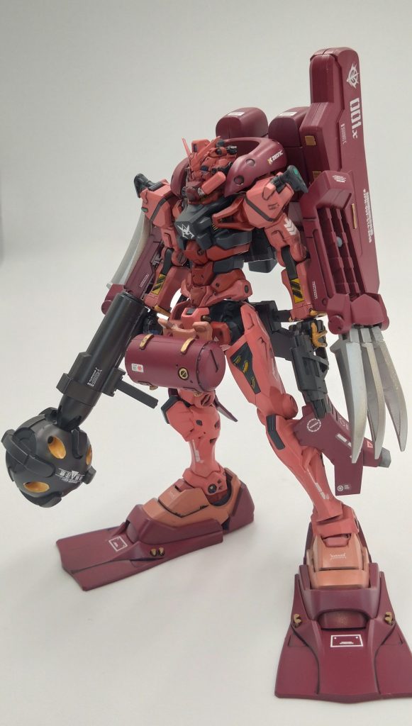 俺GQuuuuuuX MSVgms-α/M シャア専用ガンダム水中戦用換装兵装武装頭部バルカンジオニック社製試作ビームスプレーガンヒートナイフ×2アイアンネイル×2ジャブロー攻略用肩部三連サブロック×2試作高速鉄球射出銃『ガッシャ』