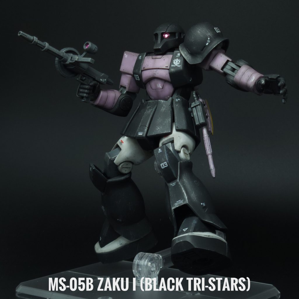 MS-05B ザクI(黒い三連星仕様)Zaku I (Black Tri-stars)–3枚目/制作者:cygnusleung