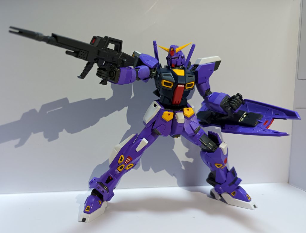 珍しくポージング。