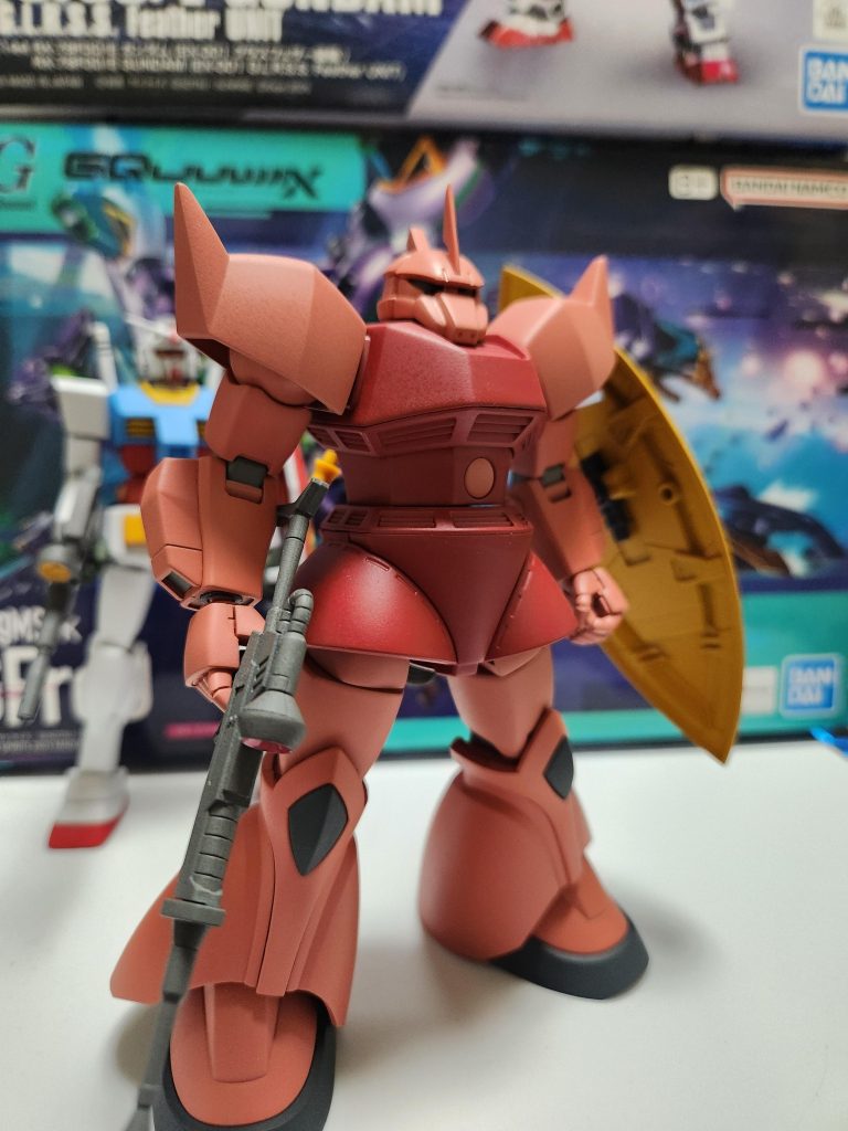 ジークアクス12話での活躍?を見て見知ったゲルググを作りたくなったので、HGUCのアニメっぽくないところを少し改造してみました。