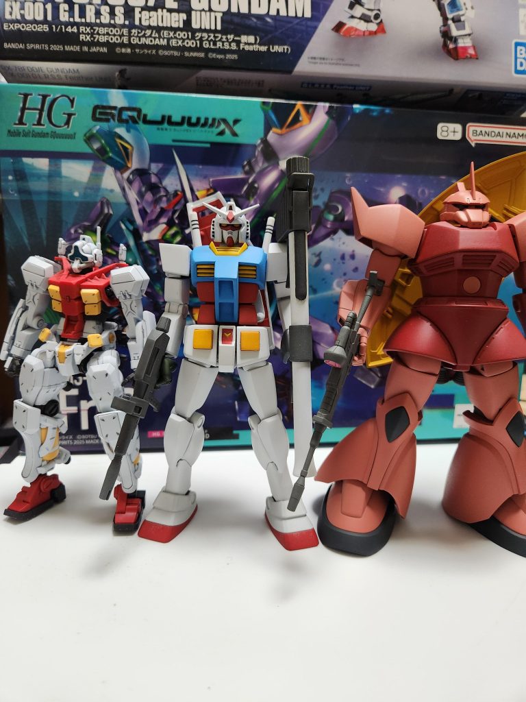 前作のガンダムもかなり大型化しているので、それと比べればちょうどイイくらい。