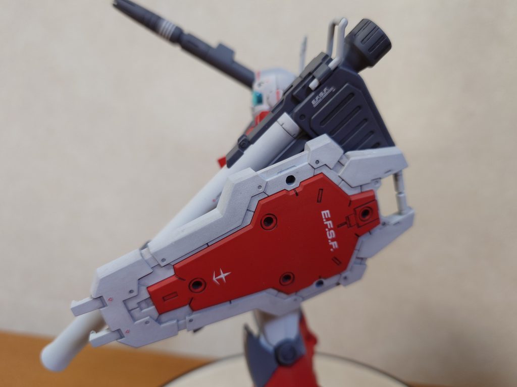 30MMのシールドを連邦風に塗装したら、意外とあってる