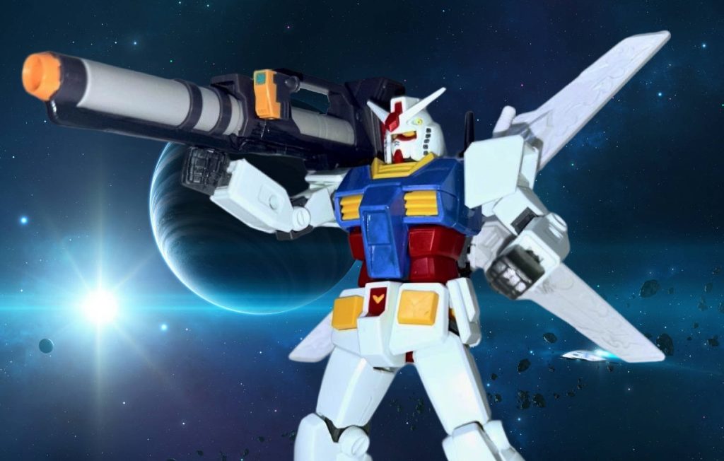 旧キットをメインに紹介してきたが、背中の穴が合えば、EGやHGUCのガンダムも砂の十字架を背負う事ができる。