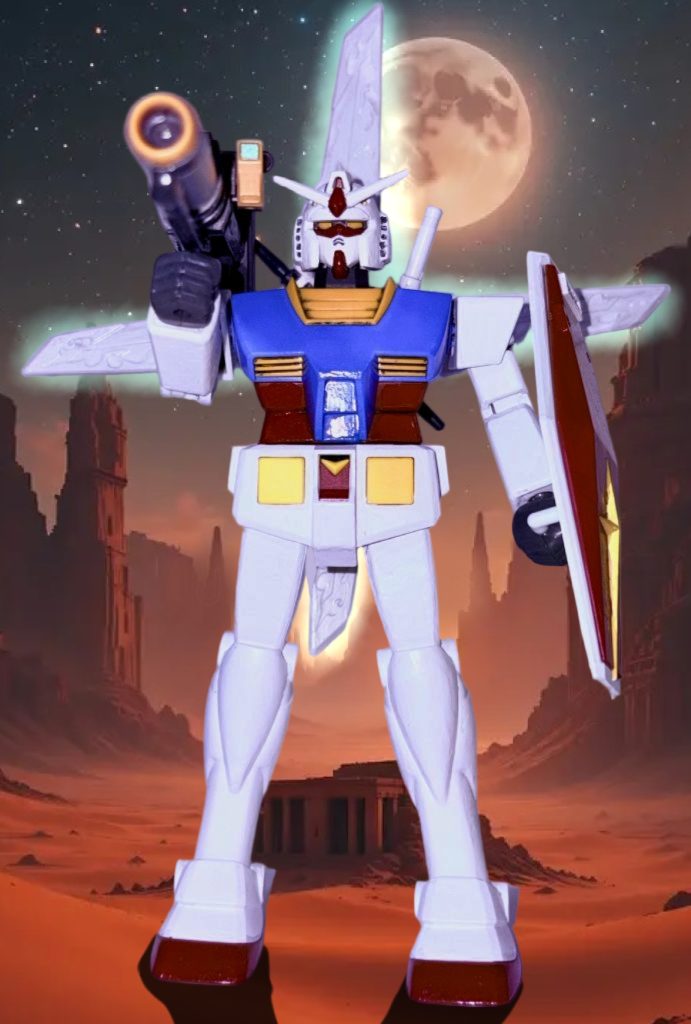 とまぁこんな感じのプロットで「砂の十字架」と「機械人形(ガンダム)」を絡めていく予定。うーん、こうやって書くとなんかイ〇オンみたいだな。