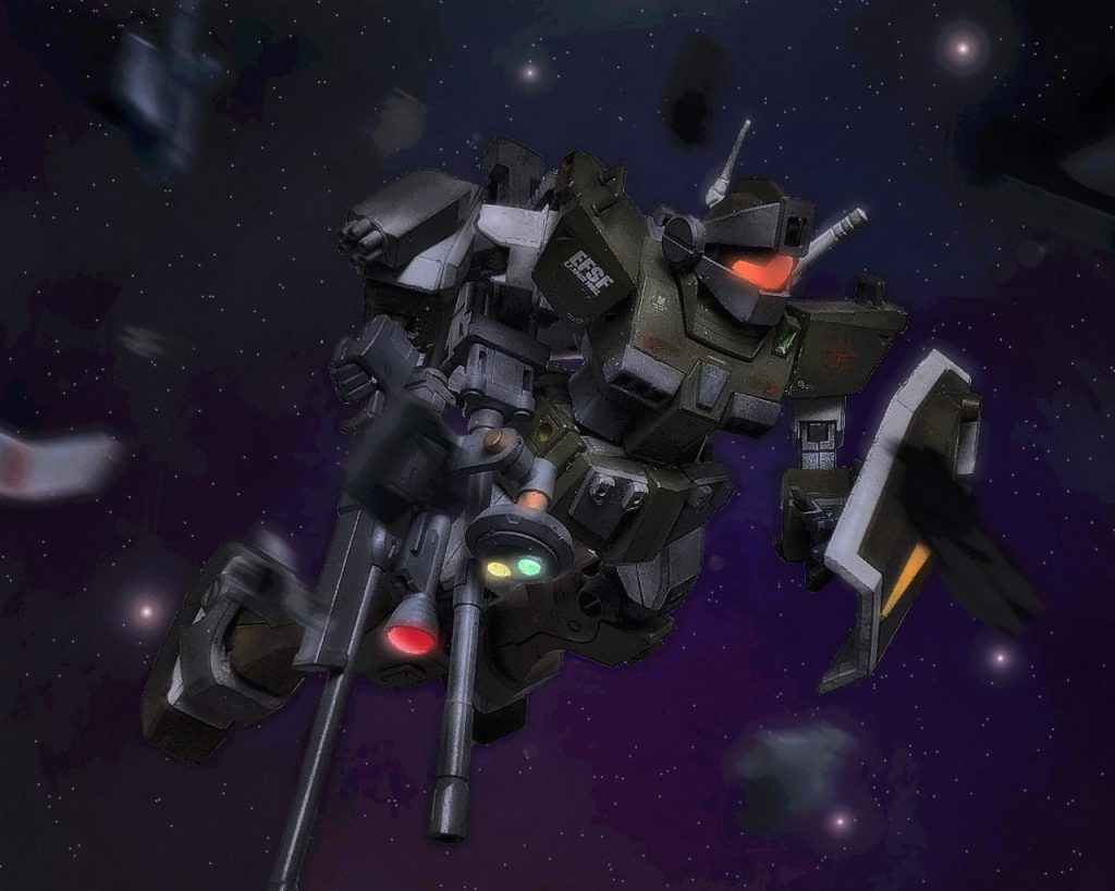 「…チェスター?…大丈夫か?」戦闘が終わり残骸の中、ゼノ・イーゲルのジムスナイパーカスタムが近づいてくる。ゼノの周りではひと足早く戦闘は収まり、ガンダムの戦闘の様子を見ていた。ゼノもまた、ガンダムの異様な戦いに違和感を感じていた。それはチェスターが乗っているとは到底思えなかったからだ。「…どうした、返答しろ。どこか怪我をしているのか?」