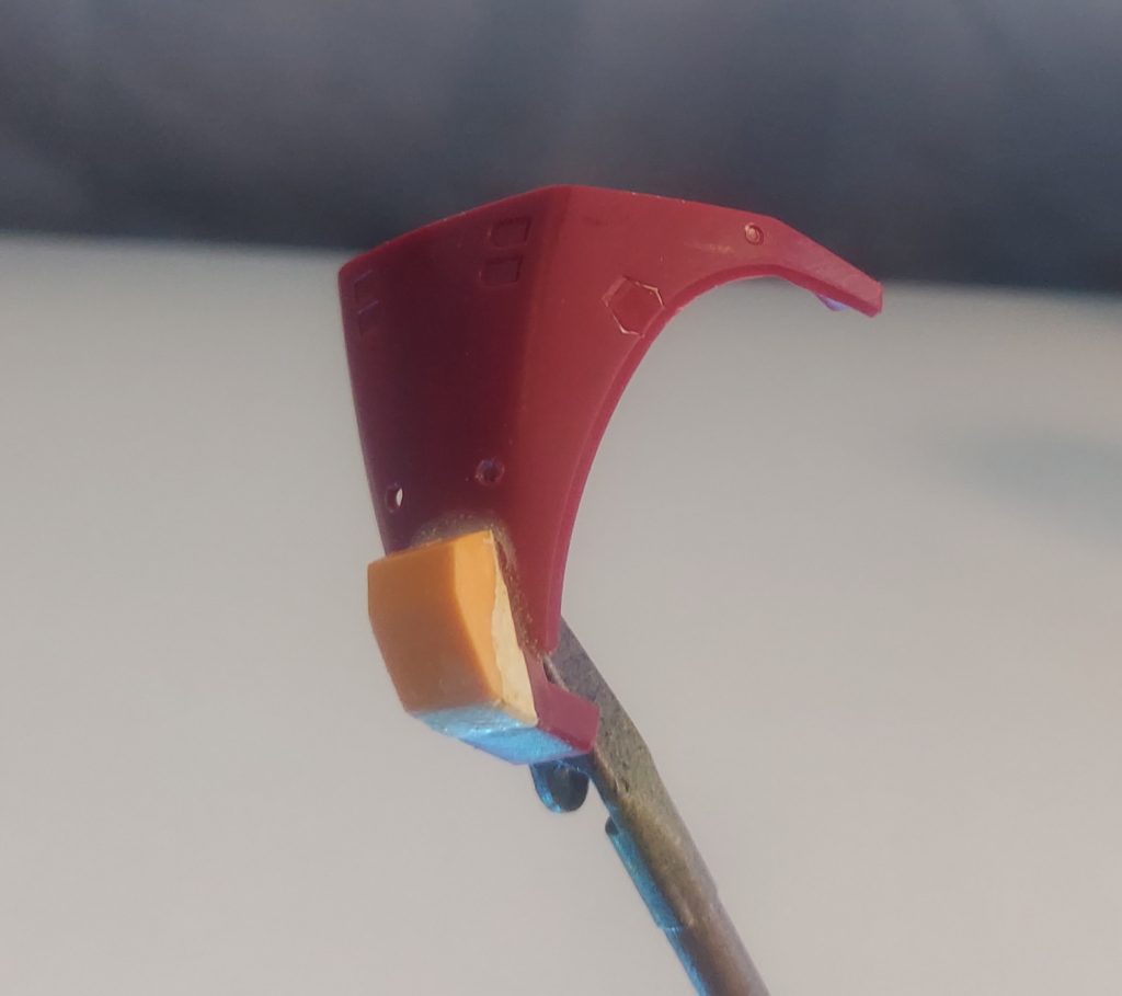 チンガード再びやっぱりチンガード付けちゃいました(; ̄ー ̄A