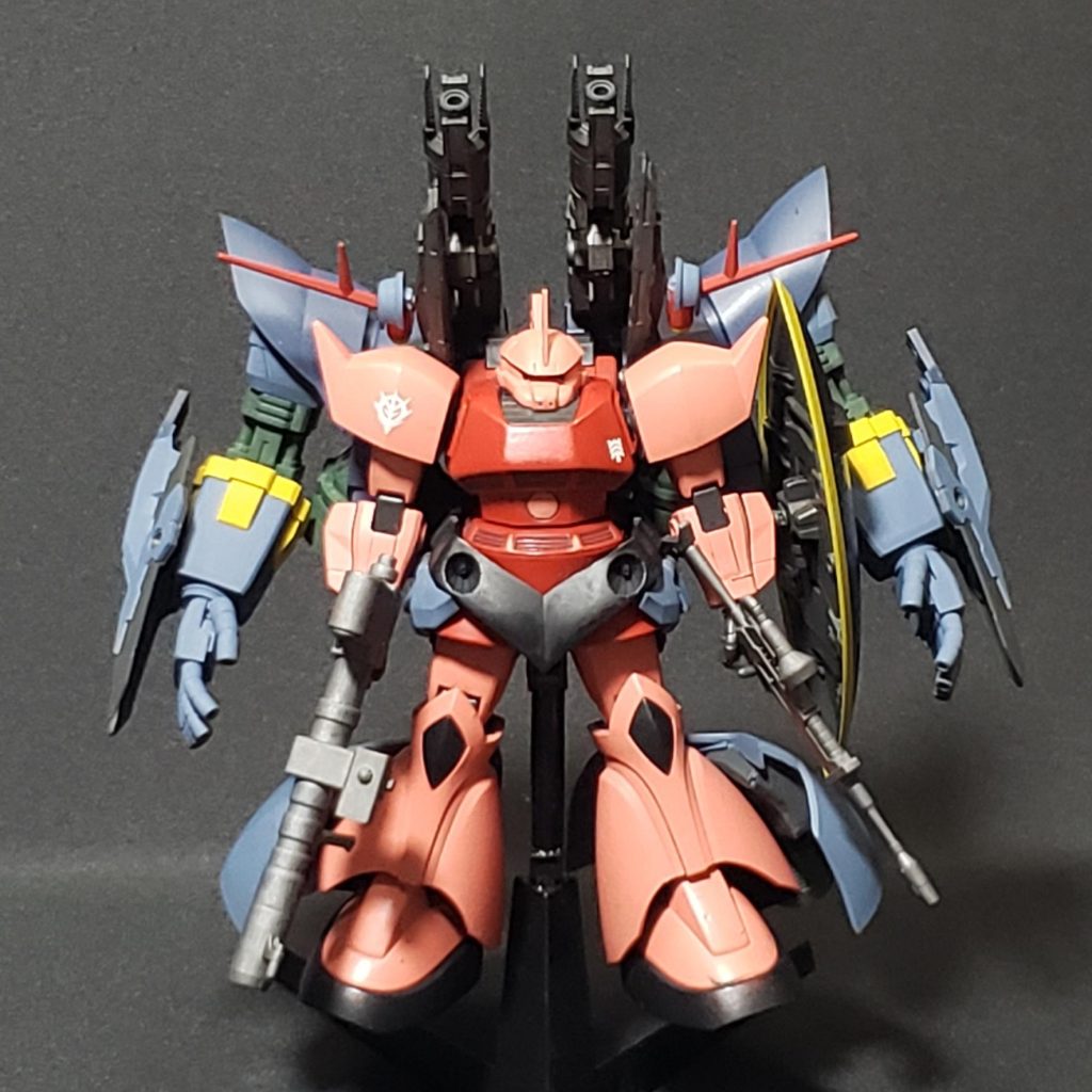 シャア専用ゲルググ：ジオングユニット装備型–2枚目/制作者：筆塗りの：こんぴ