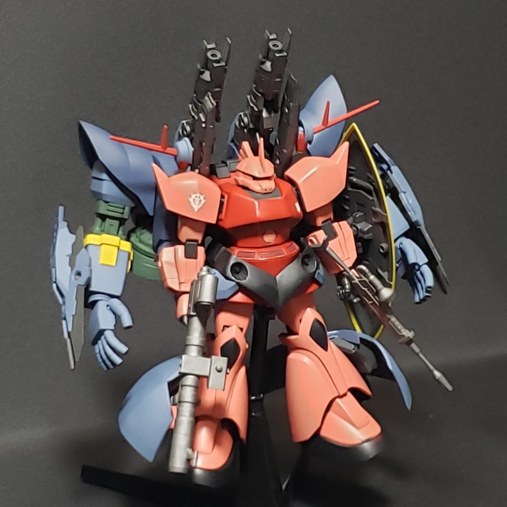 シャア専用ゲルググ：ジオングユニット装備型–3枚目/制作者：筆塗りの：こんぴ