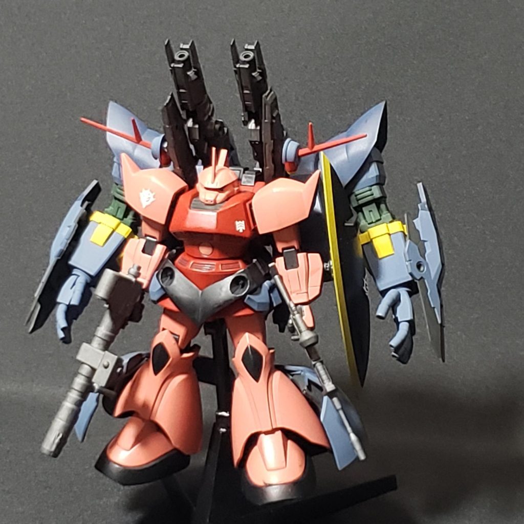 シャア専用ゲルググ：ジオングユニット装備型–4枚目/制作者：筆塗りの：こんぴ