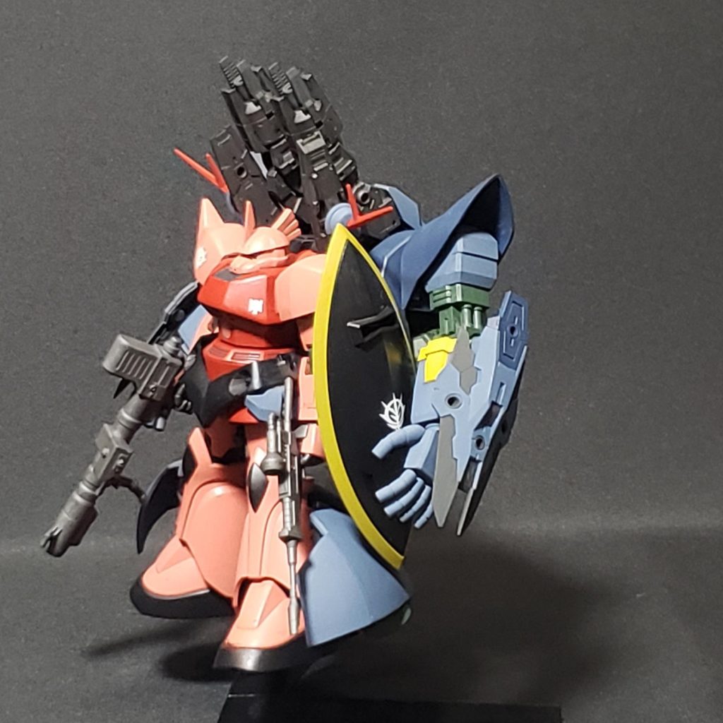 シャア専用ゲルググ：ジオングユニット装備型–5枚目/制作者：筆塗りの：こんぴ