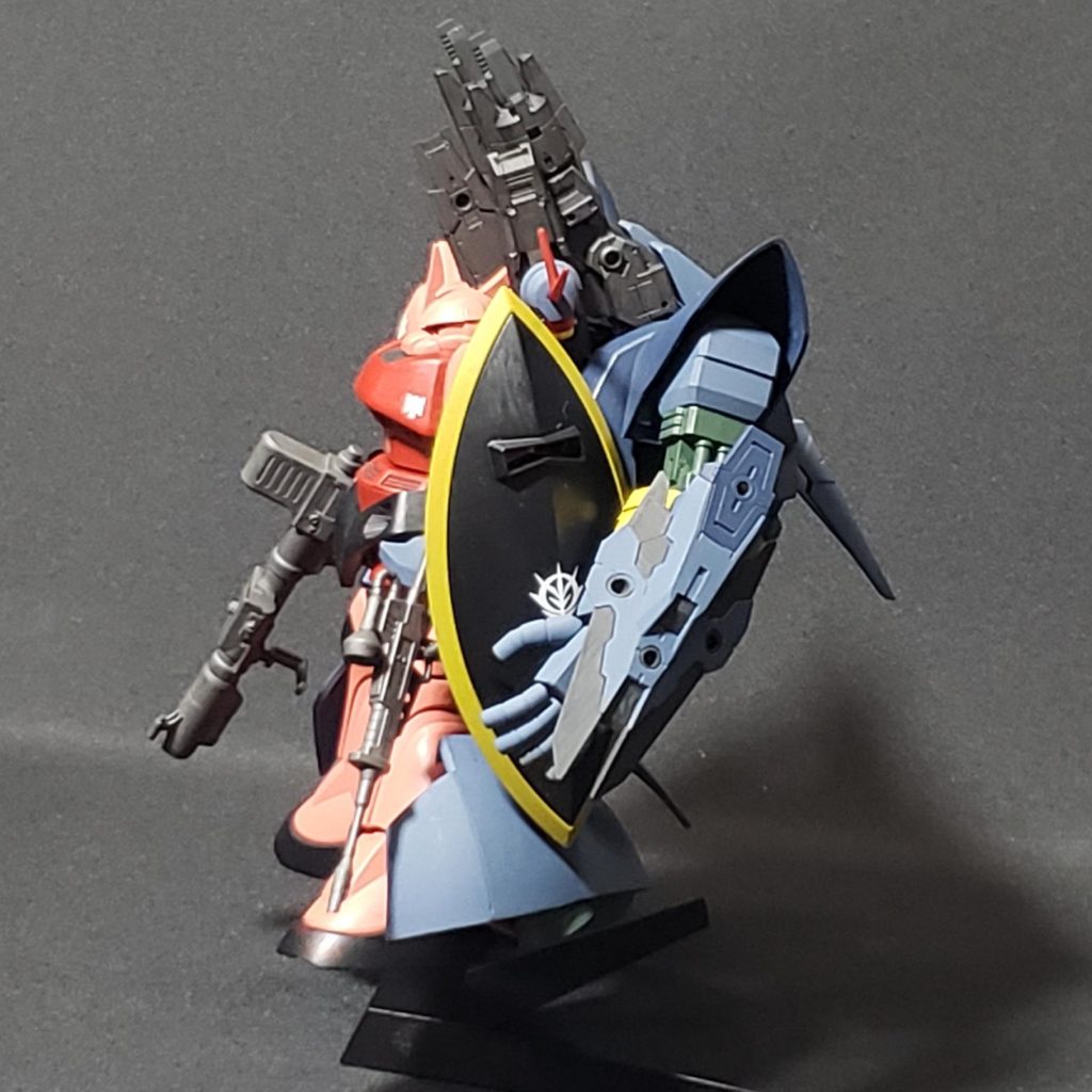 シャア専用ゲルググ：ジオングユニット装備型–6枚目/制作者：筆塗りの：こんぴ