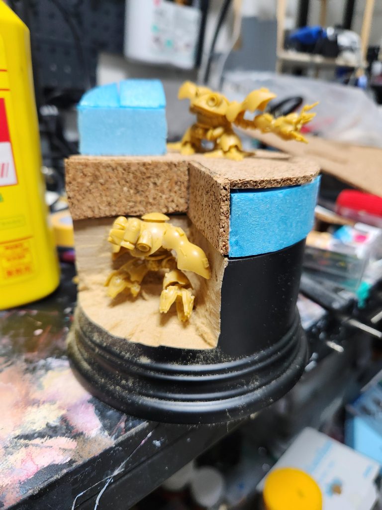 高さが足りなかったのでスタイロフォームでかさ上げ