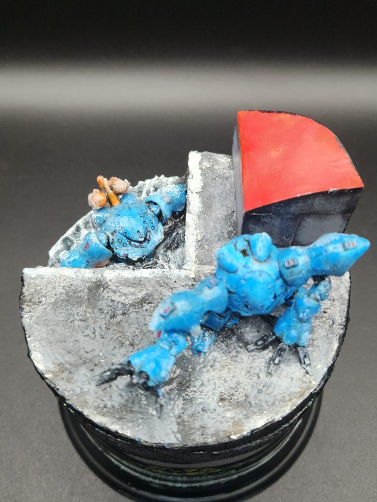 一機は水中から今飛び出てくるとこ