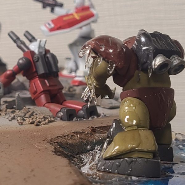 チョコサプ4体でジオラマ