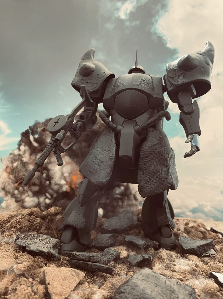 イエローを被せる前の状態です。