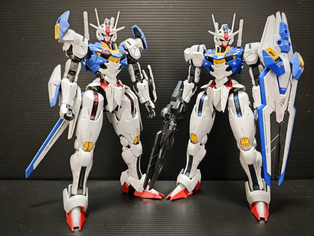 息子が作らなかったエアリエルを貰ったので二体同時作成しました (⁠•⁠‿⁠•⁠)