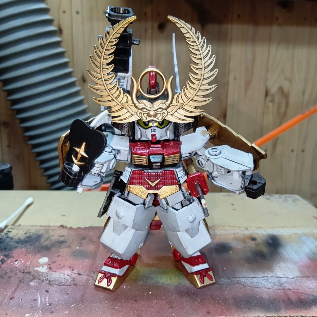 超武装モード。頭身が多くなるのでSDっぽさが無くなるのでは？って思ったけど、SDっぽさは健在でした👍