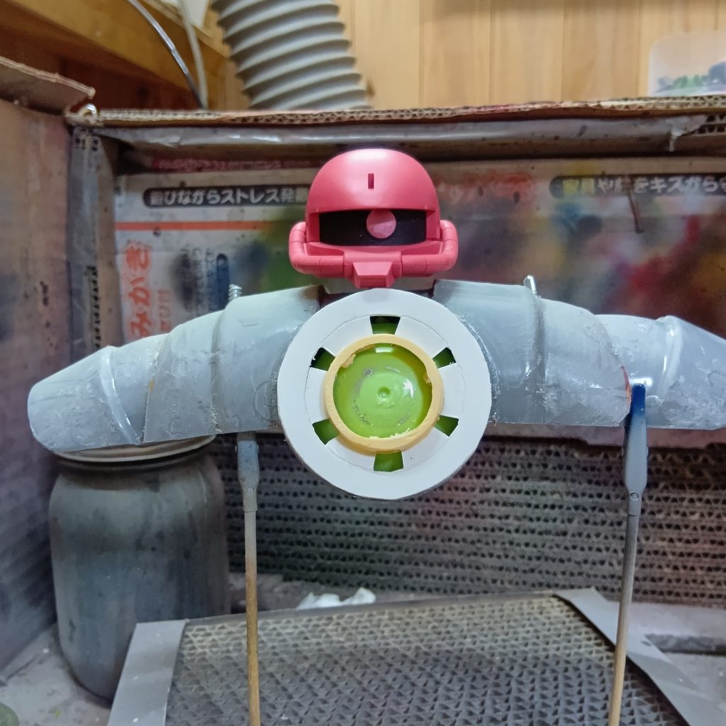 頭をつけたところ。