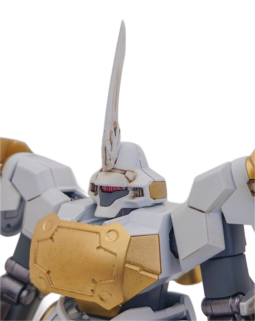 隊長機なので角飾りをつけようと当初から考えていたのですが、なかなかいい具合に加工できず苦労しました。