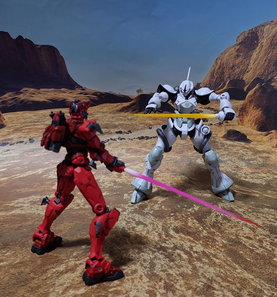 “リベンジさせてもらうぞ、赤いガンダム！”