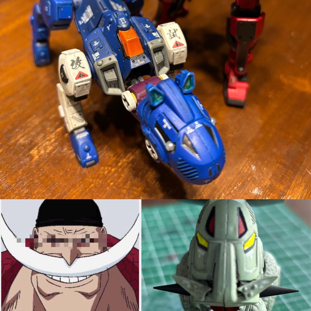 バクゥベースの子はアッカム試作零号機改として実戦投入している設定へ(量産型ゲルグ製作設定から青い巨星さんの機体)。今回旧型アッカム(110JPY)が一番のお気に入りですが子供がみたら泣くかもです笑最後までお付き合いいただきありがとうございました。 